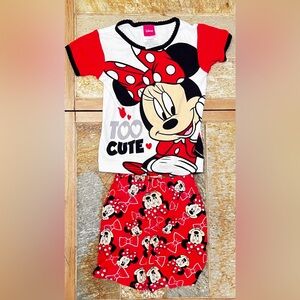 Disney's Minnie Mouse Pj set size 6